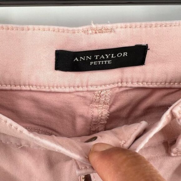 Ann Taylor the skinny modern fit pink pants trousers size 2P - Picture 7 of 8